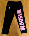 WISDOM Joggers (Black and Pink)