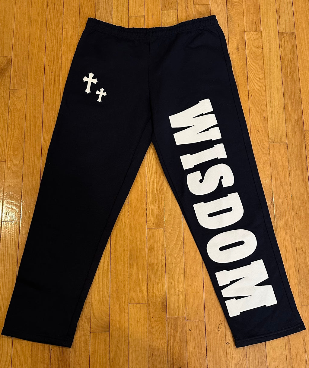 WISDOM Joggers (Navy Blue and White)