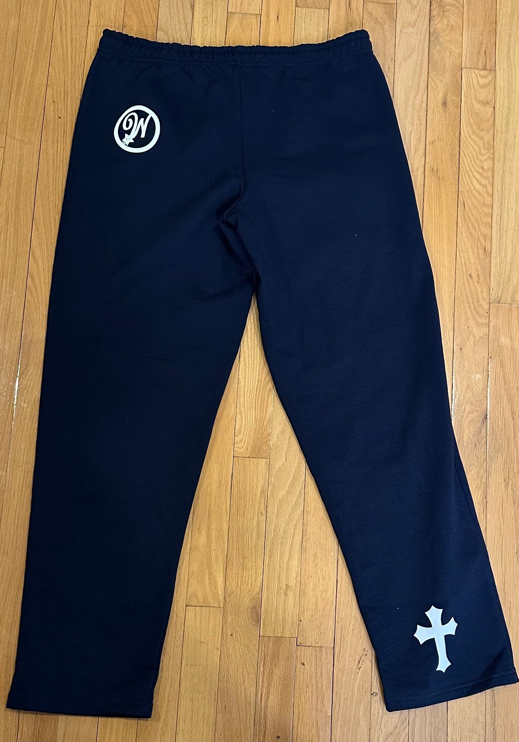 WISDOM Joggers (Navy Blue and White)