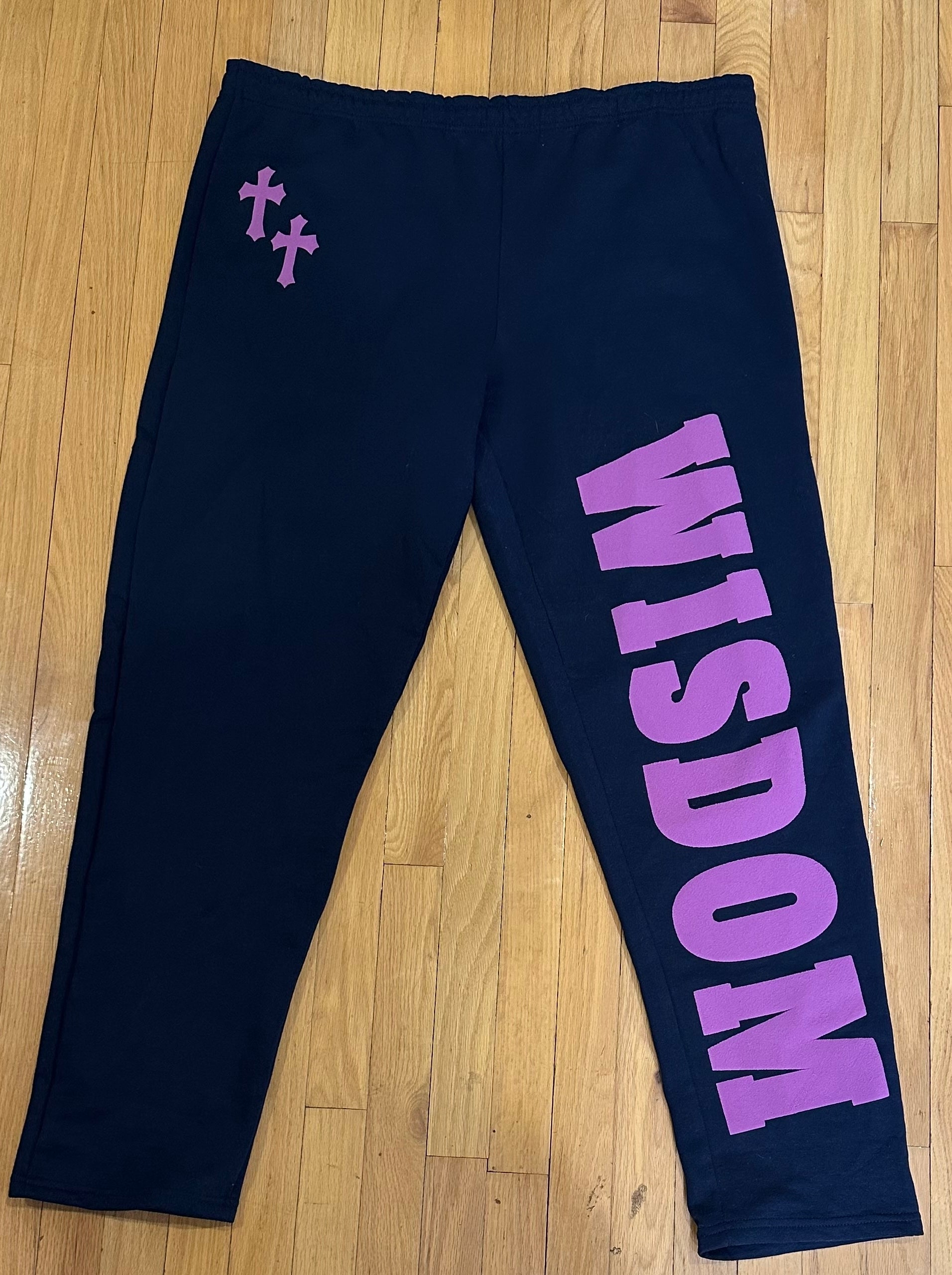 WISDOM Joggers (Navy Blue and Purple)