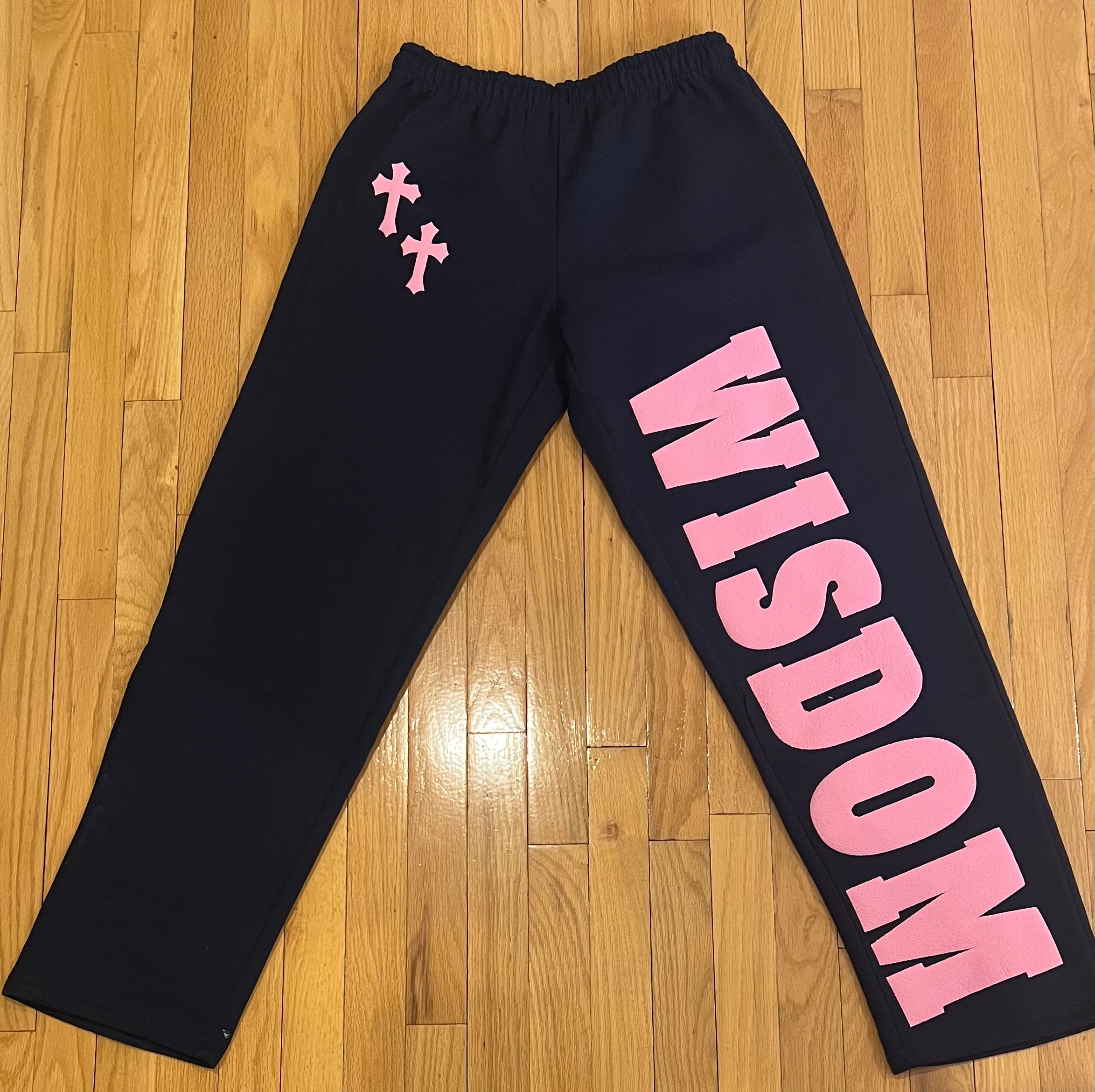 WISDOM Joggers (Navy Blue and Pink)
