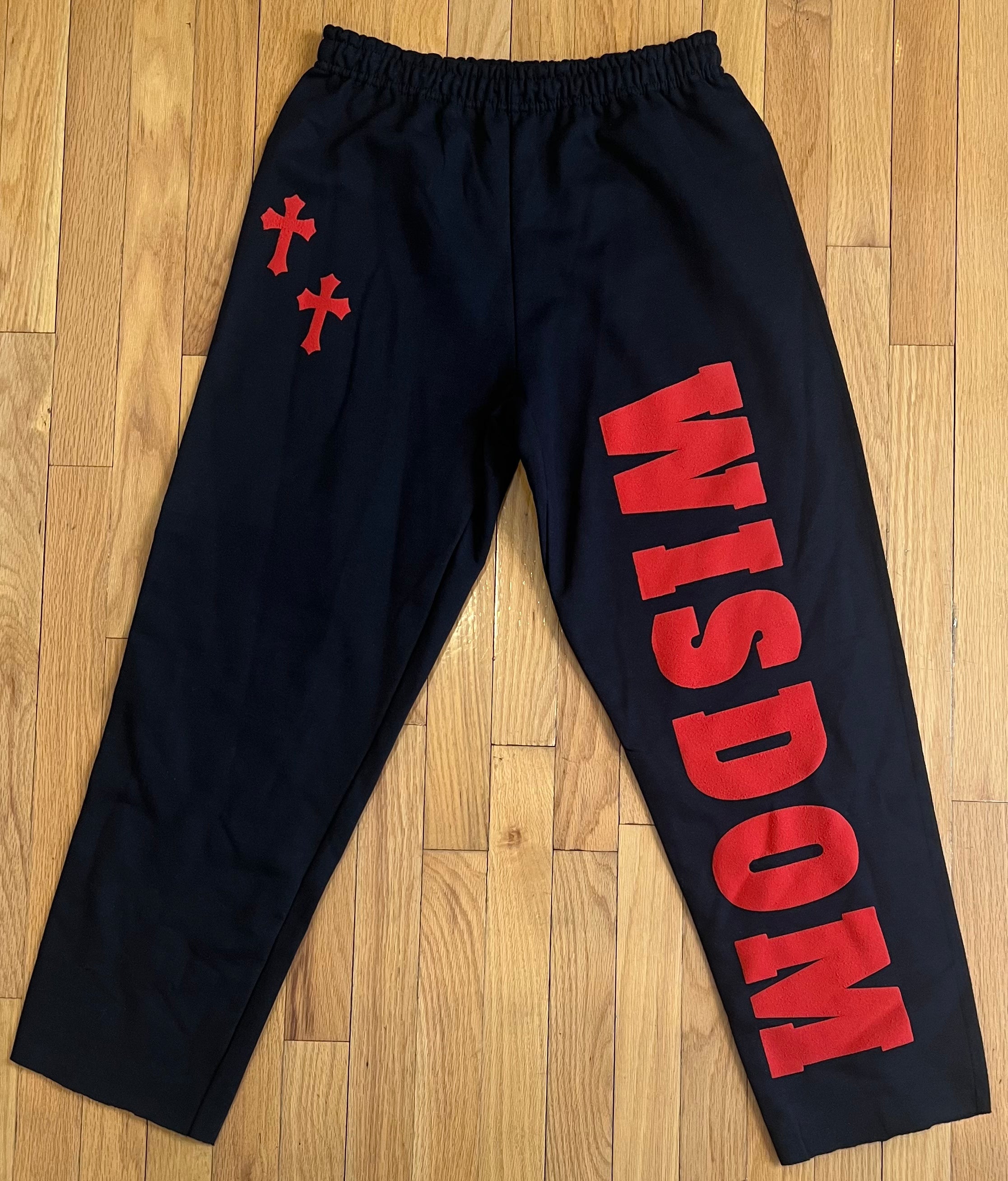 WISDOM Joggers (Black and Red)