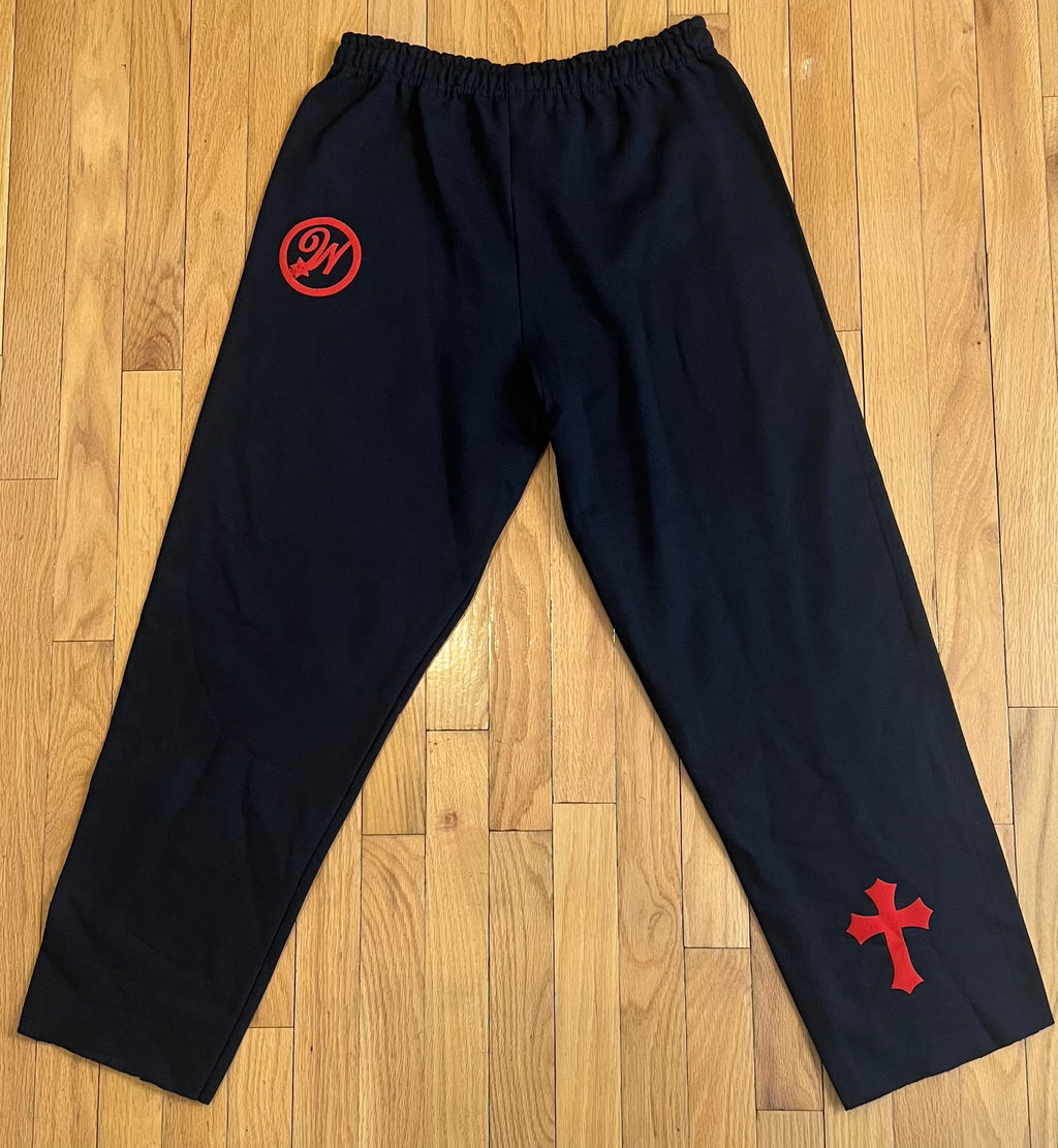 WISDOM Joggers (Black and Red)