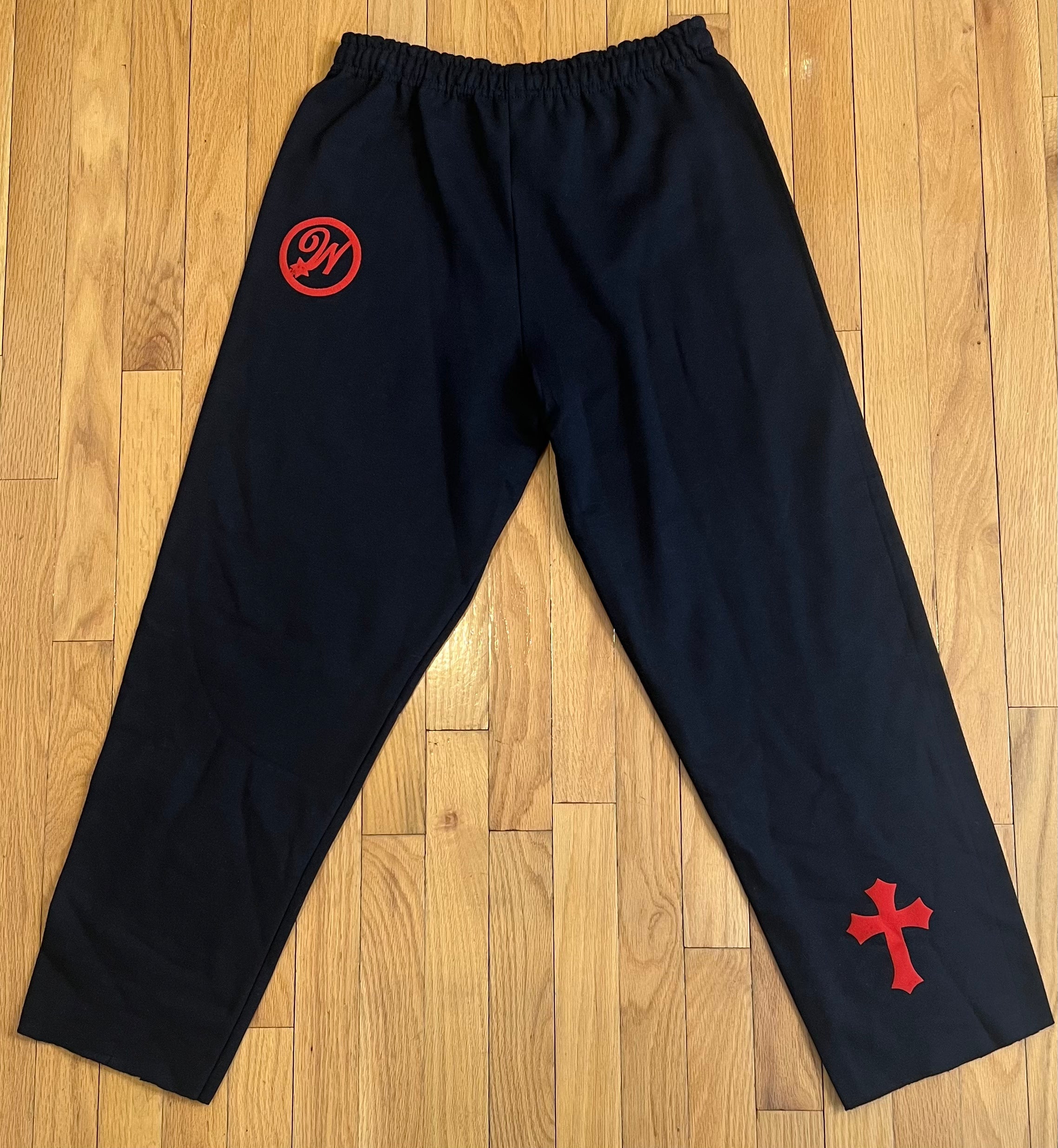 WISDOM Joggers (Black and Red)