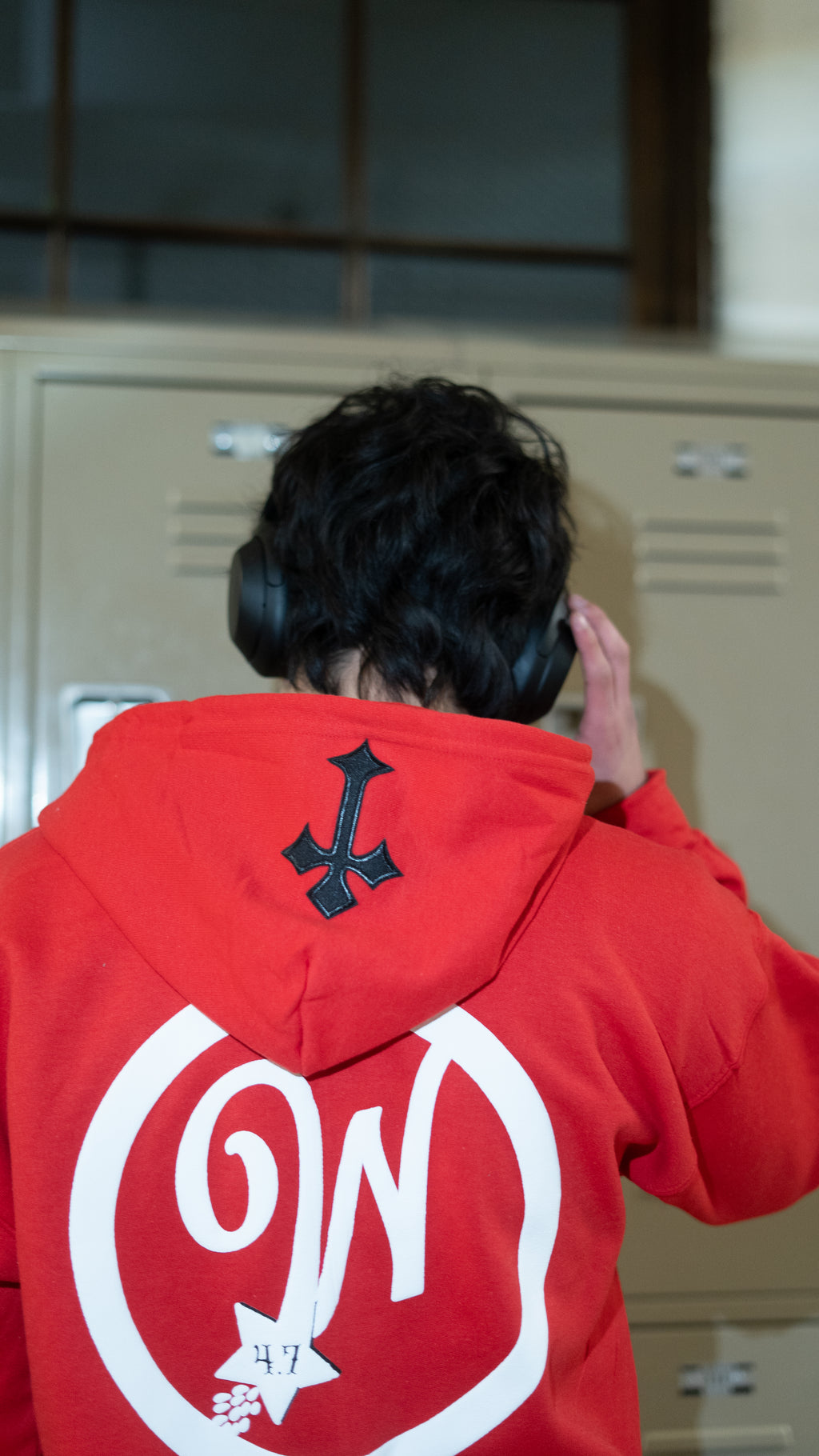 PROVERBS 4.7 Zip-up Hoodie (Red and Black)