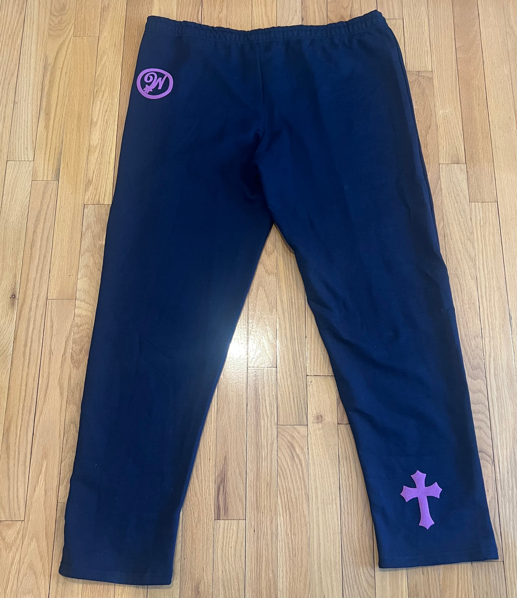 WISDOM Joggers (Navy Blue and Purple)