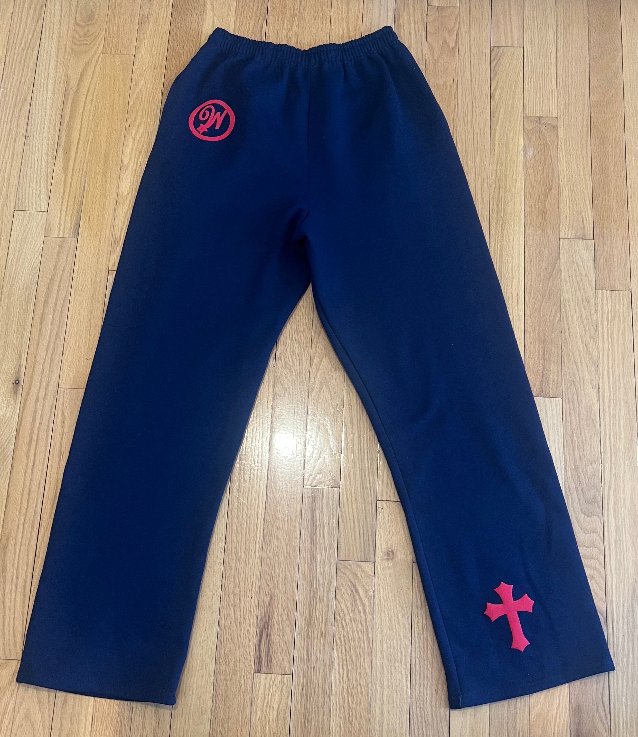 WISDOM Joggers (Navy Blue and Red)