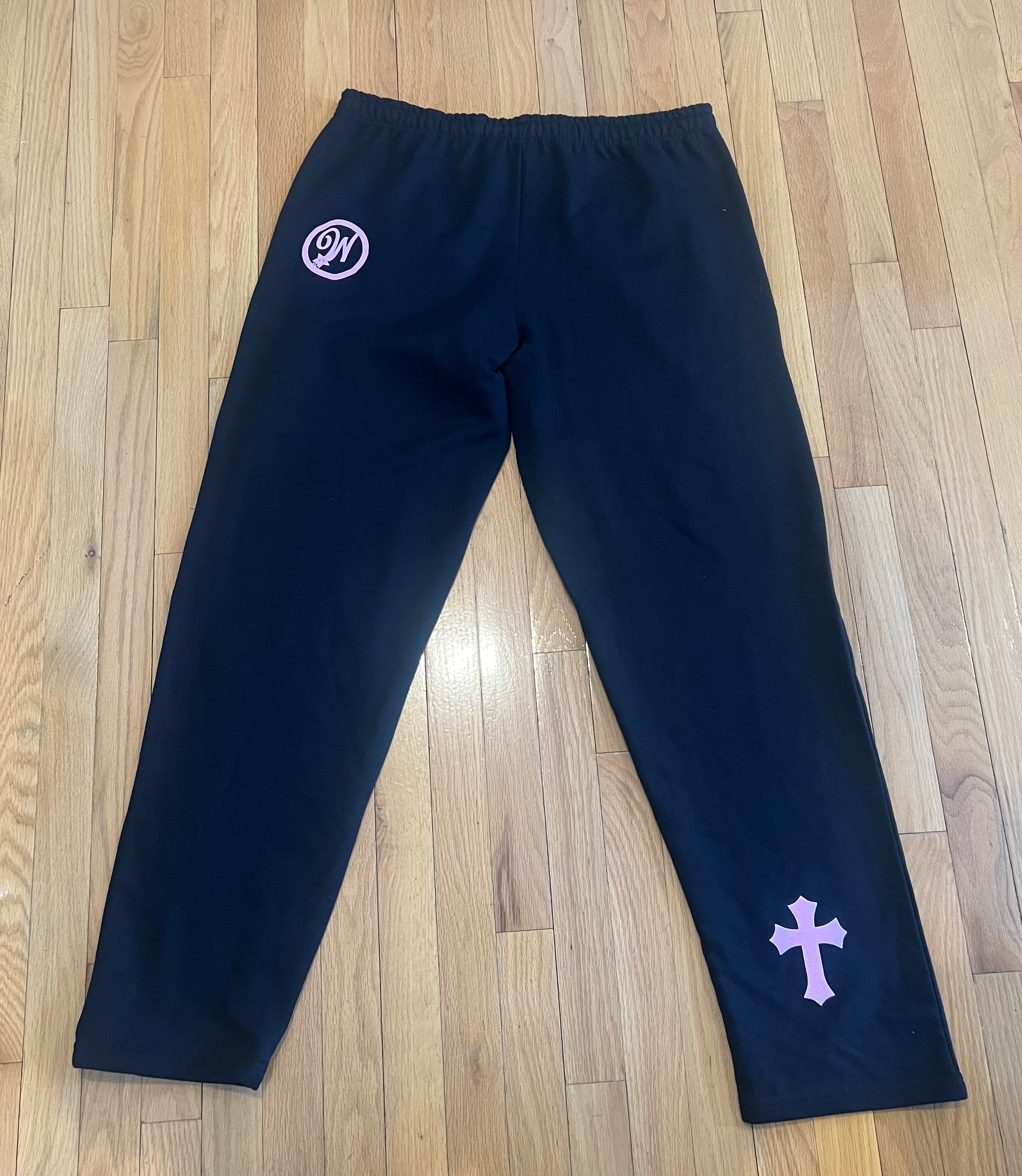 WISDOM Joggers (Black and Pink)