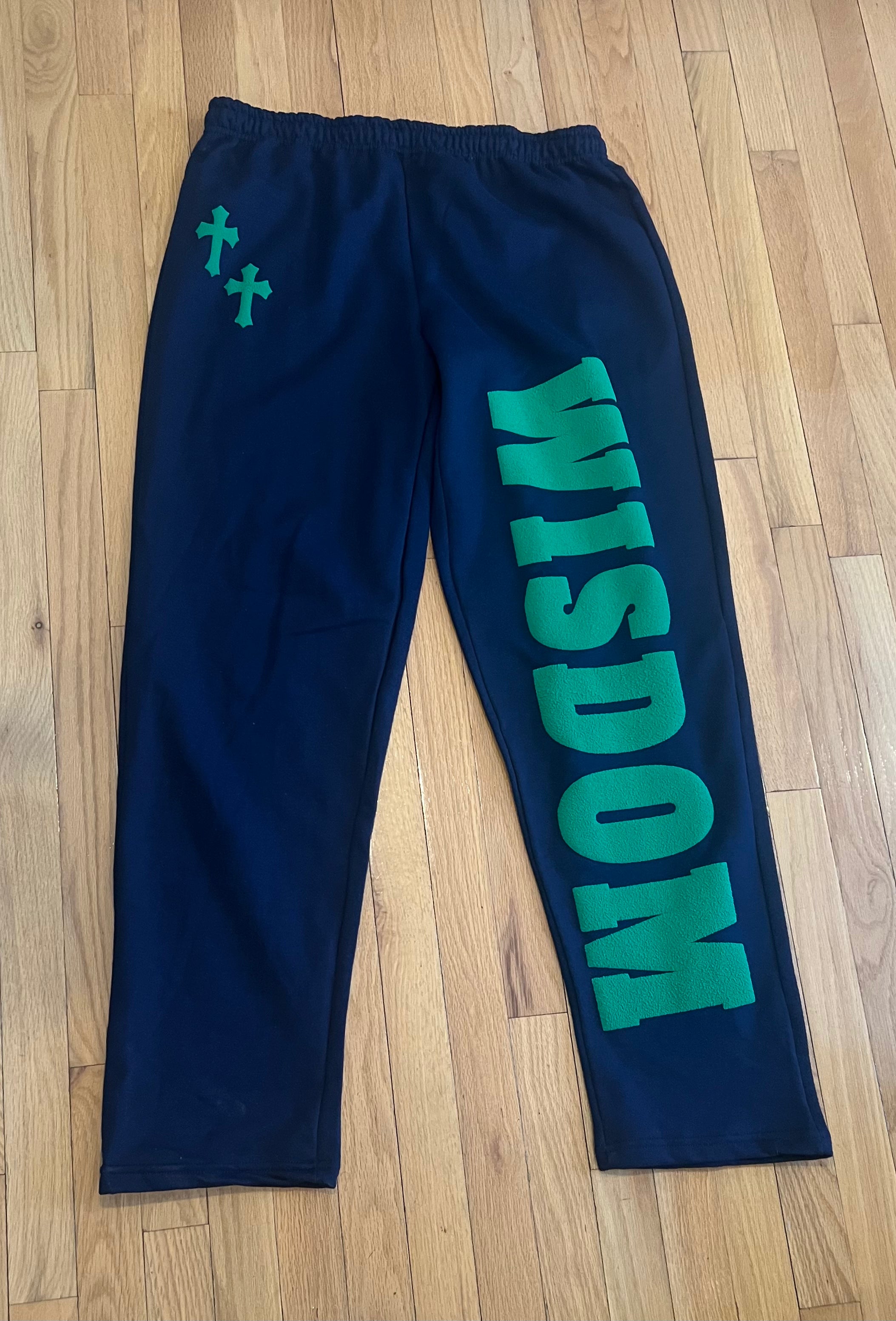 WISDOM Joggers (Navy Blue and Green)