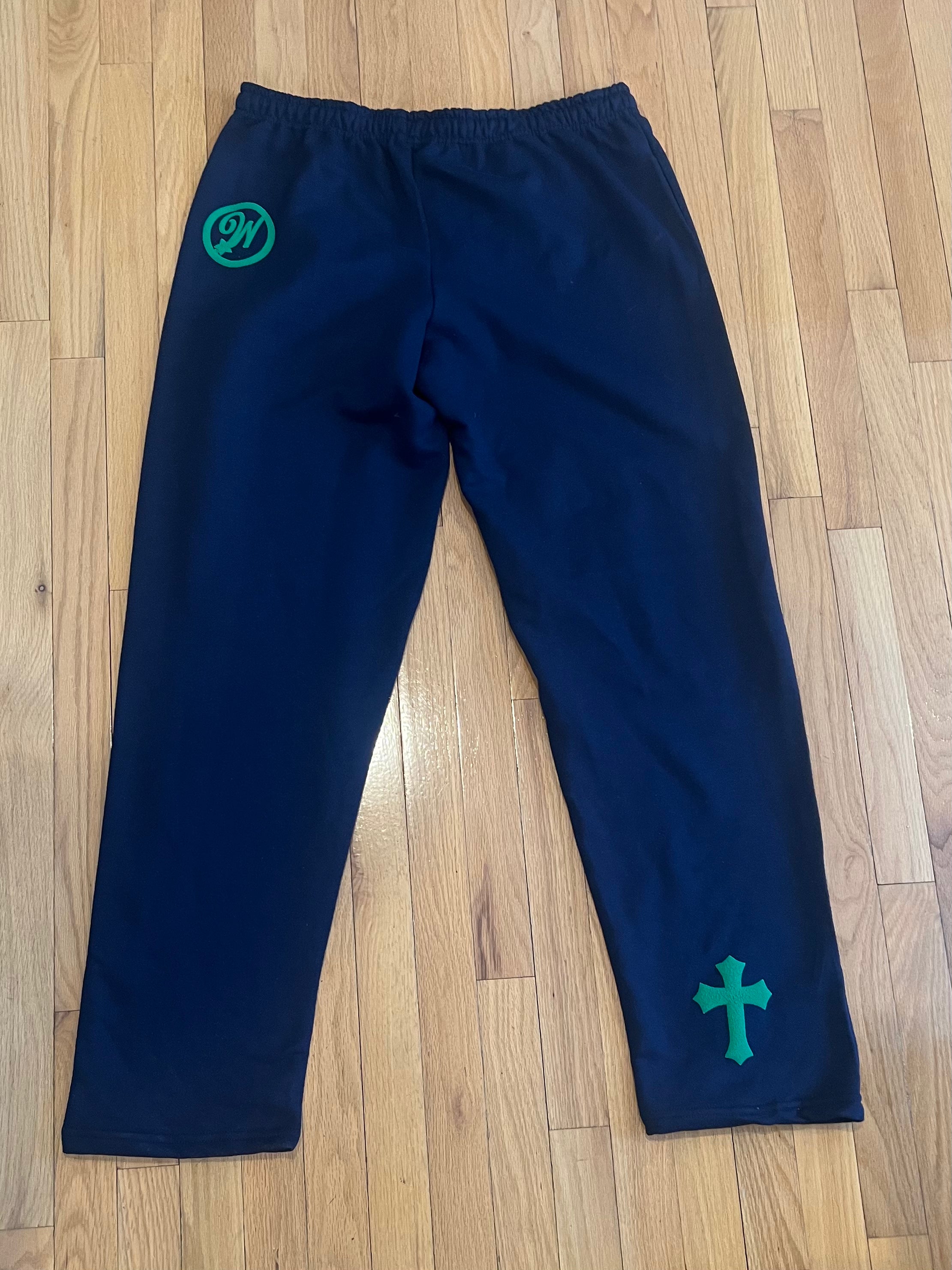 WISDOM Joggers (Navy Blue and Green)
